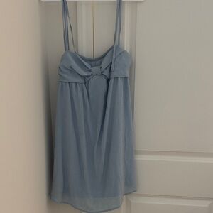 SHEIN Light Blue Spaghetti Strap Mini Dress